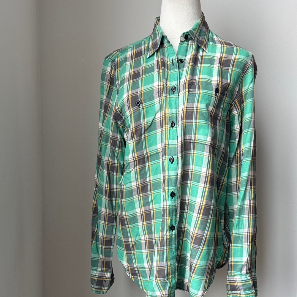 Denim and Supply Ralph Lauren Green Plaid Button-Up Shirt